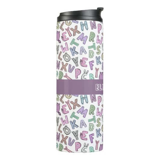 Alfabeteketters Thermosbeker (Gedraaid links)
