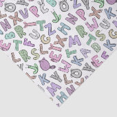 Alfabeteketters Tissuepapier (Detail)