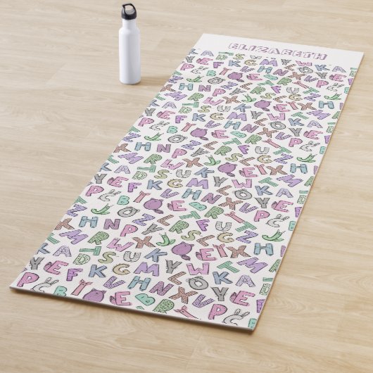 Alfabeteketters Yogamat (In situ)