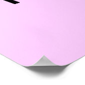 Alfabetgrafiek Bleek Roze Poster (Hoek)