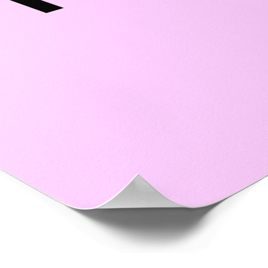 Alfabetgrafiek Bleek Roze Poster (Hoek)