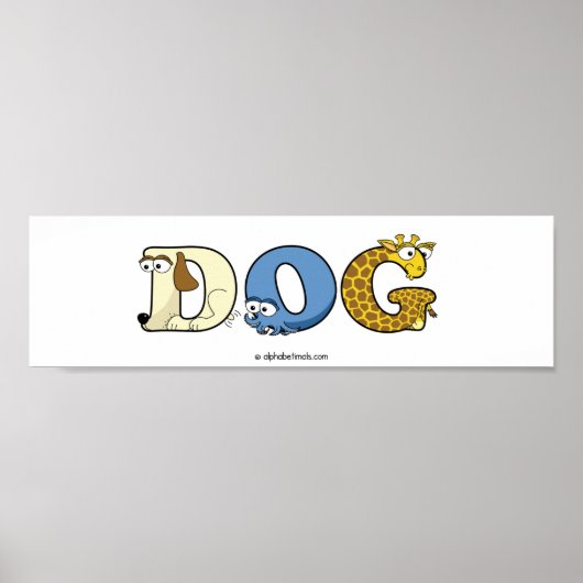 Alfabetimals Gepersonaliseerd Poster (Voorkant)