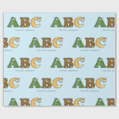 Alfabetimals Gepersonaliseerd Verpakkingspapier Cadeaupapier (Vlak)