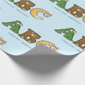 Alfabetimals Gepersonaliseerd Verpakkingspapier Cadeaupapier (Hoek)