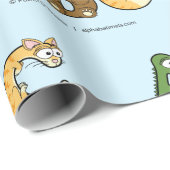 Alfabetimals Gepersonaliseerd Verpakkingspapier Cadeaupapier (Rol Hoek)