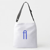 alfabetisch A Crossbody Tas (Achterkant)