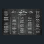 Alfabetisch Chalkboard Wedding Seding Chart Poster<br><div class="desc">Het Schema van de Zitplaats van het Chalkboard u kunt zich aanpassen! U kunt deze druk lijsten of het aan een harde steun zoals schuimbord monteren.</div>