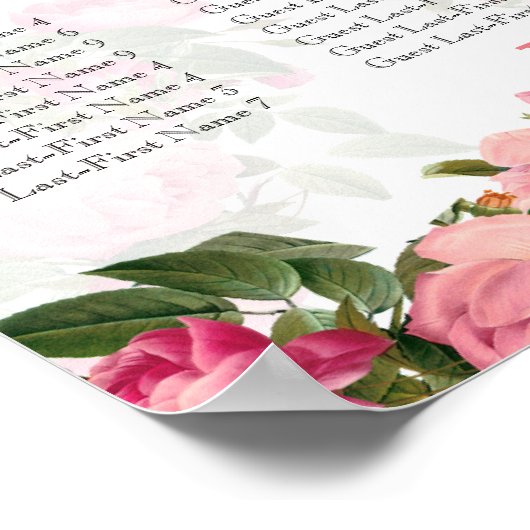 Alfabetisch geluidsdiagram voor de snelle florale  poster (Hoek)