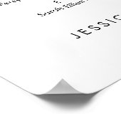 Alfabetisch Onze favoriete Mensen Zittingkaart Poster (Hoek)