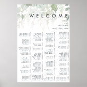 Alfabetisch Poster met grijze en goudlef (Voorkant)