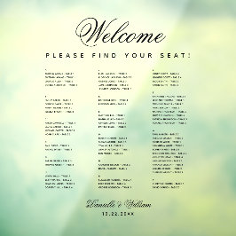 Alfabetisch Transparante Buurspreidingskaart Raamsticker