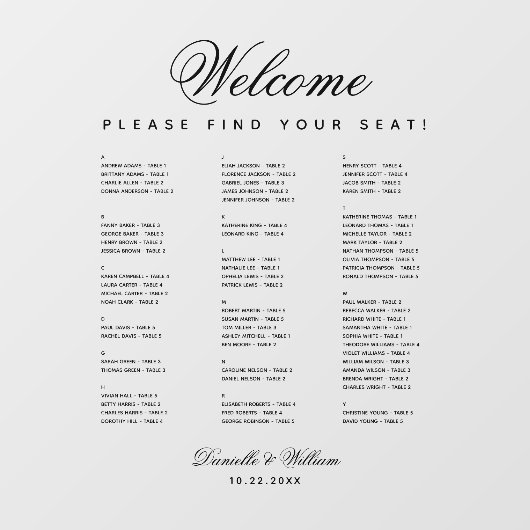 Alfabetisch Transparante Buurspreidingskaart Raamsticker (Vel)