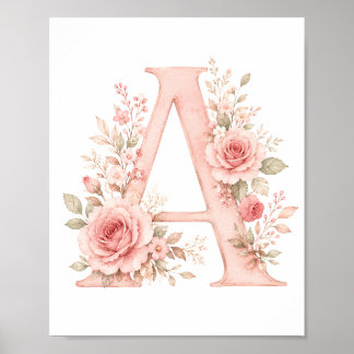 Alfabetische afdruk, standaard halfglans poster