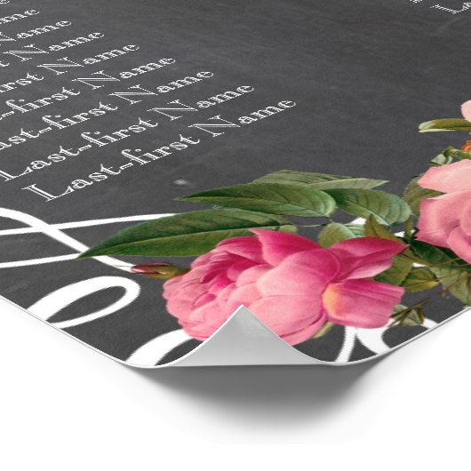 Alfabetische alkborduurkaarten poster (Hoek)