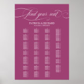 Alfabetische elegante voet-bruiloft poster (Voorkant)