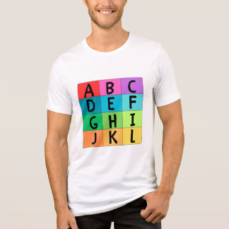 ALFABETISCHE KAART T-shirt