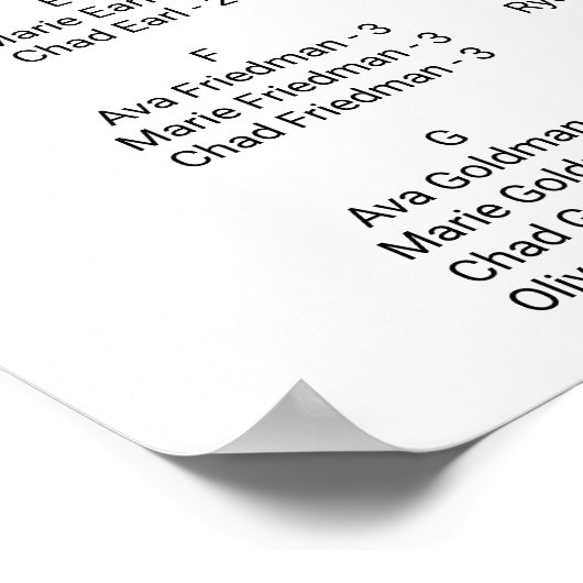 Alfabetische kalligrafie poster (Hoek)