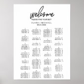 Alfabetische kalligrafie poster (Voorkant)