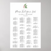 Alfabetische kerstkaart poster (Voorkant)