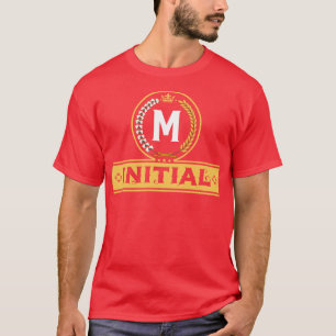 Alfabetische Kunst door Viralfont Letter M T-shirt