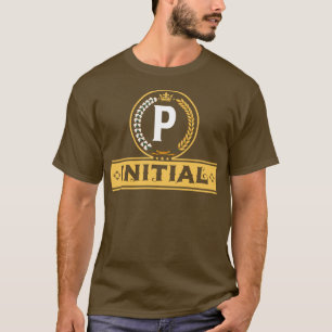 Alfabetische Kunst door Viralfont Letter P T-shirt