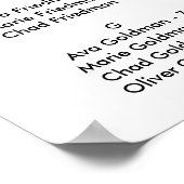 Alfabetische navigatiekaart met ventilatorkleur poster (Hoek)