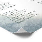 Alfabetische Poster van de Rustige bruiloft (Hoek)