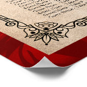 Alfabetische  roodroodroodroodroodkaarten poster (Hoek)