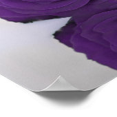 Alfabetische Roos van koninklijk Paars  Poster (Hoek)