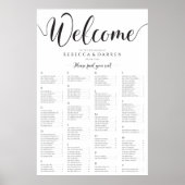 Alfabetische spreidingstabel poster (Voorkant)