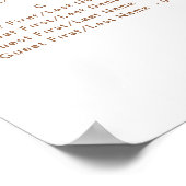 Alfabetische tafelzitplaatsen in het najaar van he poster (Hoek)