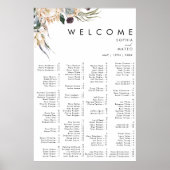 Alfabetische witte flora poster (Voorkant)