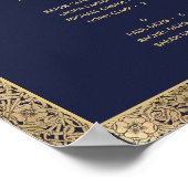 Alfabetische zetelkaart Rozen van het blauwhelm Poster (Hoek)