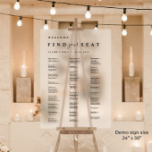 Alfabetische zitgrafiek Frosted Acryl teken Bord