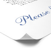 Alfabetische zitplaatskaart, Hydrangea, XL Poster (Hoek)