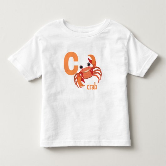 Alfabetkrab Kinder Shirts (Voorkant)