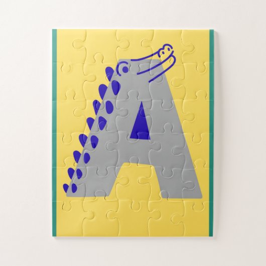 Alfabetletter "A" Legpuzzel (Verticaal)
