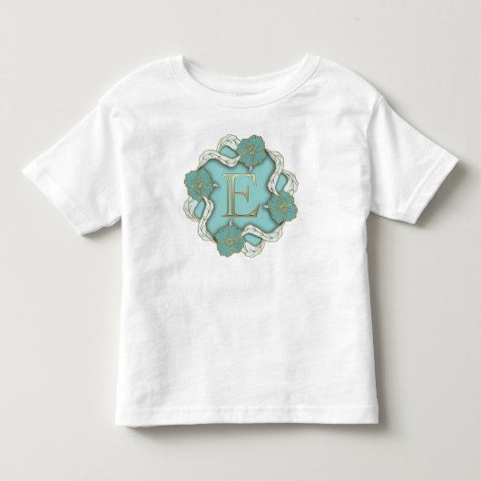 Alfabetletter Initiaal Kinder Shirts (Voorkant)