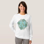 Alfabetletter Initiaal T-shirt (Voorkant volledig)