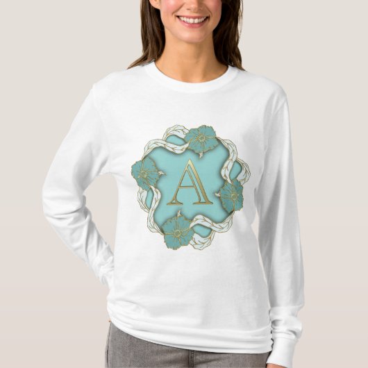 Alfabetletter Initiaal T-shirt (Voorkant)