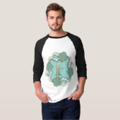 Alfabetletter Initiaal T-shirt (Voorkant volledig)