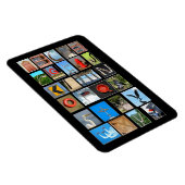 Alfabetletters die afbeeldingen tonen magneet (Rechterzijde)