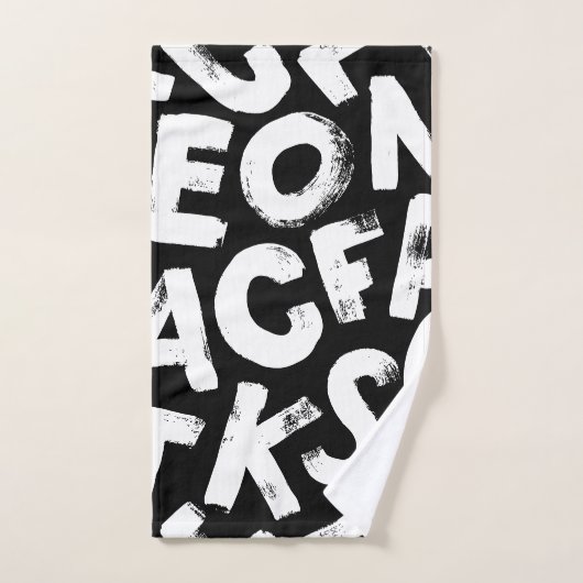 Alfabetpatroon Bad Handdoek (Handdoek)