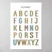 Alfabetposter – ABC-overzicht voor kleuters Poster (Voorkant)