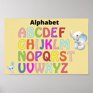 Alfabetposter Poster