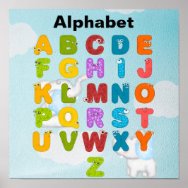 Alfabetposter Poster