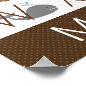 Alfabetposter voor meisje poster (Hoek)