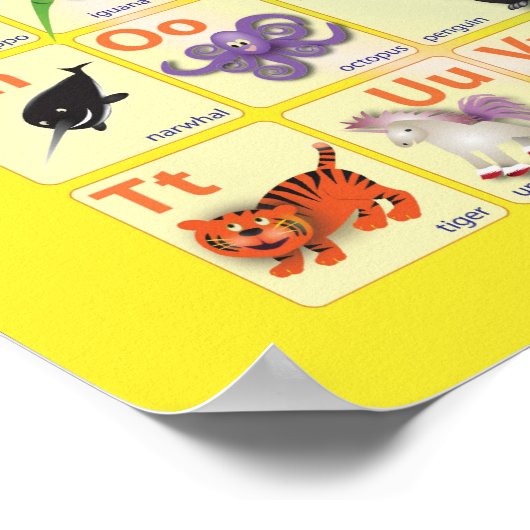 Alfabets: Mijn ABC met 26 dieren Poster (Hoek)