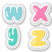 Alfabets Sticker (Voorkant)