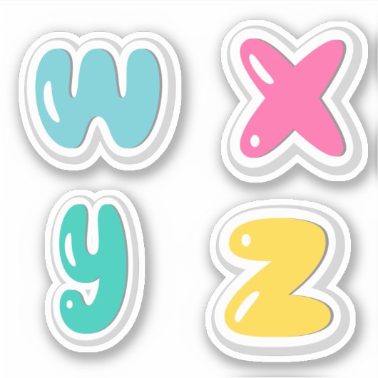 Alfabets Sticker (Voorkant)